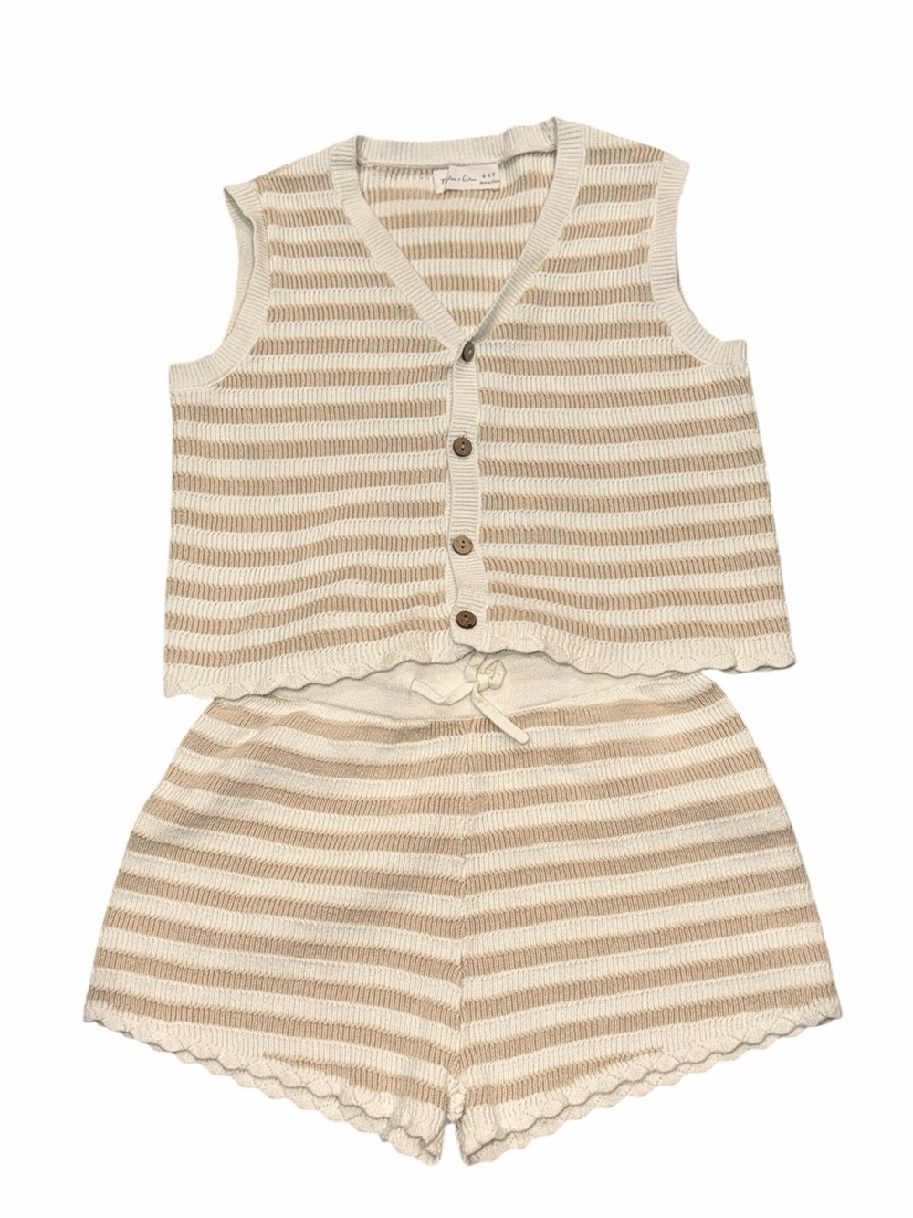 Rylee + Cru knit vest set